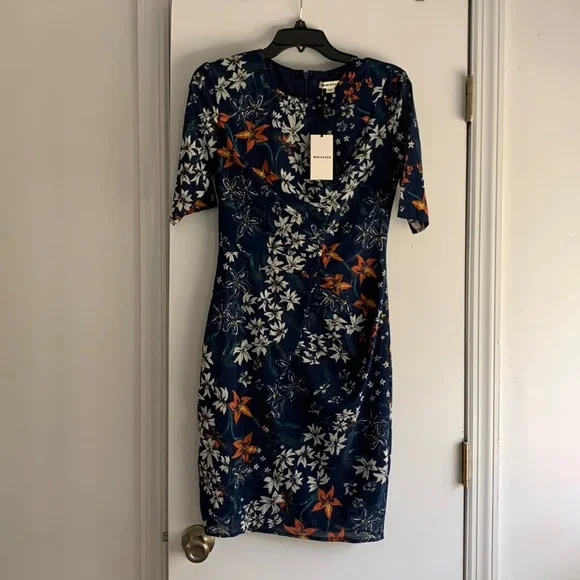 blue dress for baby girl V-Neck Mini Dress